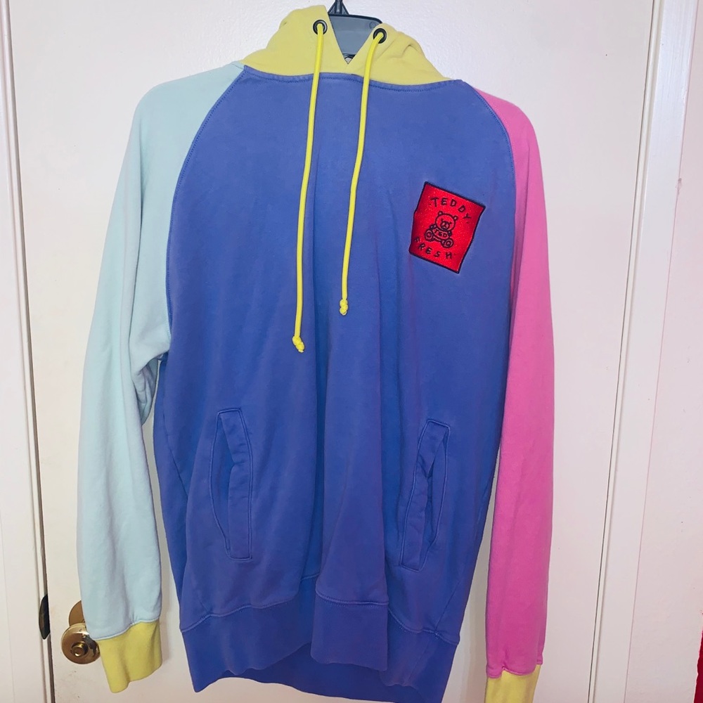 Teddy Fresh Colorblock Hoodie Size M